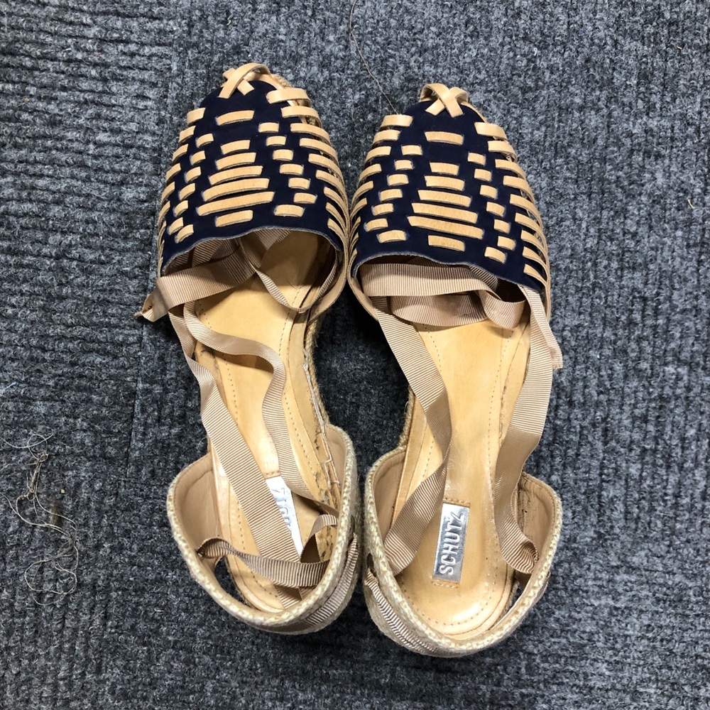 Woven huarache espadrilles